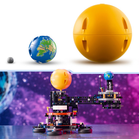 LEGO Kosmos Technic 42179 Słońce Ziemia Księżyc na orbicie Układ Słoneczny