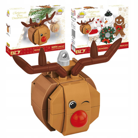 COBI 20014 Christmas tree decorations Ozdoba na choinkę Renifer Rudolf