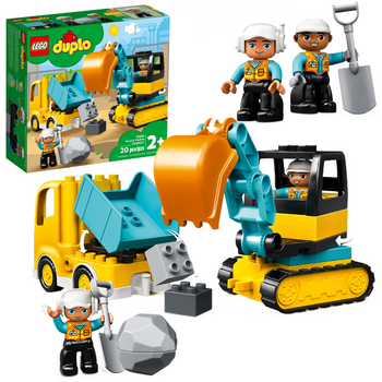 LEGO Duplo 10931 Ciężarówka i koparka gąsienicowa