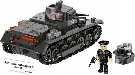 COBI 2660 Niemiecki Czołg Panzer I Ausf.B Blitzkrieg na froncie zachodnim