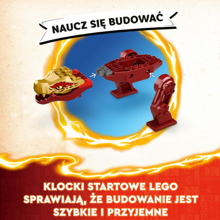 LEGO Ninjago Smocza Bitwa Kaia 71815 Ruchomy Smok + 4 Figurki Pojazd Działo