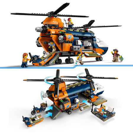 LEGO City 60437 Helikopter zwiadowczy w dżungli w bazie Base Camp