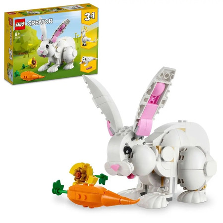 LEGO Creator 3 w 1 31133 Ruchomy Model Biały Królik Papuga Kakadu Foka 3in1