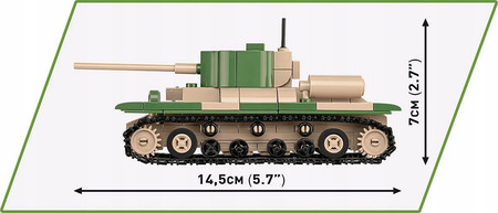 Klocki COBI 2740 3x Czołg Renault R35 - Valentine IX - Panzer I II Wojna