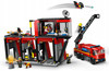 LEGO City Straż Pożarna Remiza + Samochód Wóz Strażacki 5 figurek 60414