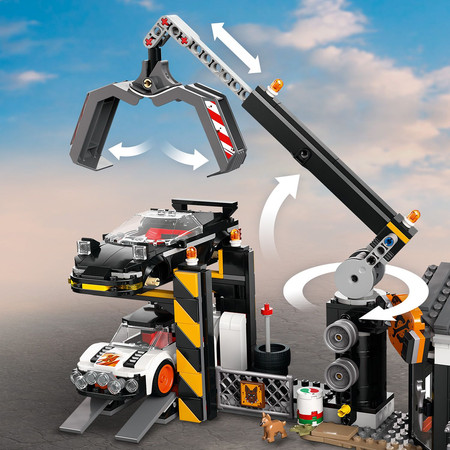 LEGO City 60472 Złomowisko z samochodami Recykling Zgniaciarka Dźwig Złom