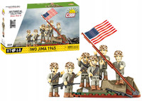 Klocki COBI 2059 Raising the Flag on Iwo Jima 1945 6 FIGUREK MARINES USA