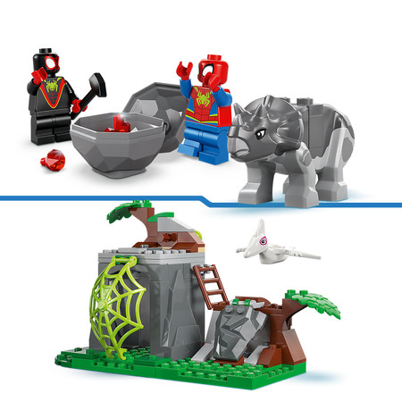 LEGO Marvel Spidey 11199 Misja Ratunkowa Zespołu Spidey'ego w Dinoterenówce
