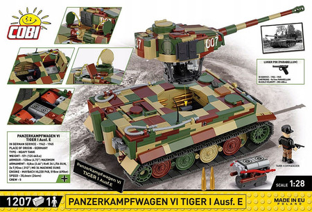 COBI 2587 Panzerkampfwagen VI Tiger I Ausf. E - Executive Edition