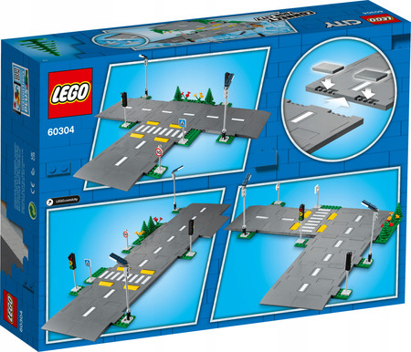LEGO City 60304 Płyty Drogowe Ulica Sygnalizacja Znaki