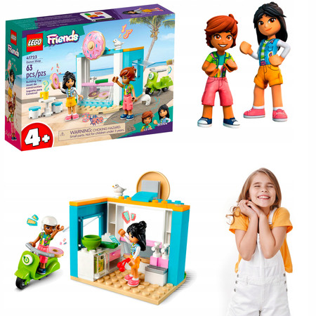 LEGO Friends 41723 Cukiernia Z Pączkami Skuter 2 Figurki Łatwe 4 +