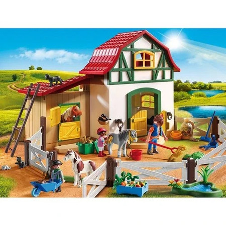 Playmobil Country 6927 Stajnia Stadnina Kucyków Konie Figurki Farma