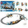 LEGO City 60470 Ekspres Polarny Arktycznych Odkrywców Pociąg Tory