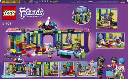 LEGO Friends 41708 Automat w dyskotece Kręgielnia Strefa Gier 3 Figurki