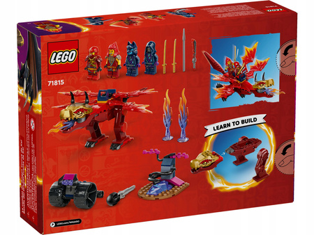 LEGO Ninjago Smocza Bitwa Kaia 71815 Ruchomy Smok + 4 Figurki Pojazd Działo