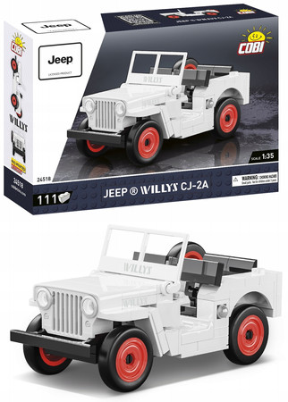 COBI 24518 JEEP WILLYS CJ-2A Wersja biała 111 KL.