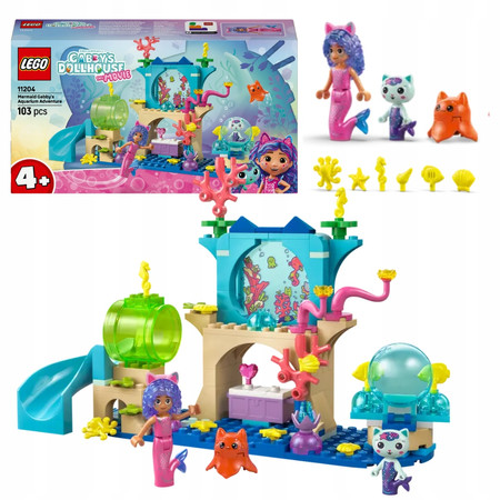 LEGO Koci Domek Gabi 11204 Podwodna przygoda syrenki Gabi