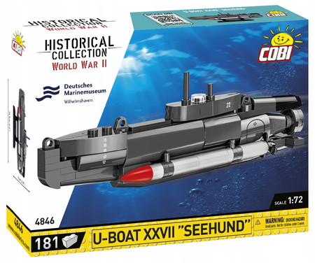 COBI 4846 Okręt podwodny U-BOAT XXVII "SEEHUND"