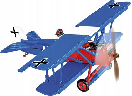 Klocki COBI 2994 Samolot Fokker D. VII figurka Rudolfa Bertholda