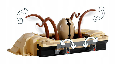LEGO 75396 Star Wars - Pustynna barka i jama sarlacca Łódź Gwiezdne Wojny