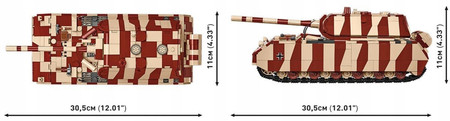 Klocki COBI 3138 Czołg Panzer VIII Maus Wersja 2025 r. nowy kamuflaż