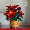 LEGO Botanicals ICONS 10370 Gwiazda Betlejemska Poinsecja Kwiaty Ozdoba