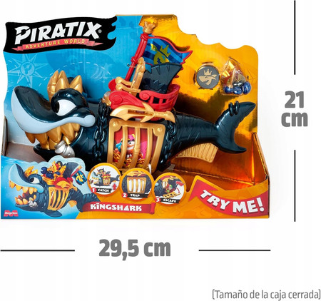 MagicBox - PIRATIX King Shark - Golden Teeth - Rekin z klatką