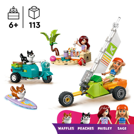 LEGO 42641 Friends - Przygoda z surfującymi psami i skuterem Żaglowóz