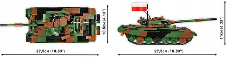 Klocki Wojskowe Cobi 2624 Czołg T-72M1R T-72M1R (PL/UA) Polska Ukraina