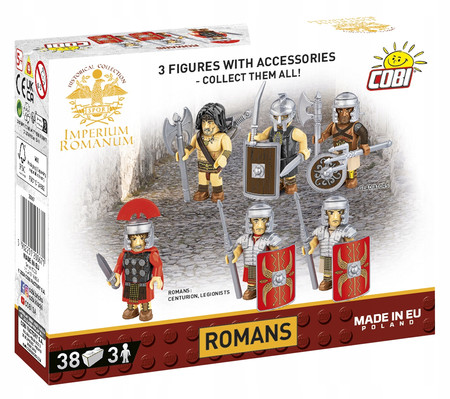 COBI 20067 Imperium romanum Rzymianie Figurki 2x legionista 1x centurion.