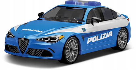Klocki COBI 24606 Samochód ALFA ROMEO Giulia Quadrifoglio Polizia Policja