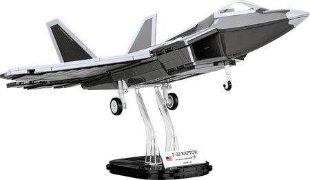 Klocki Wojskowe Cobi 5855 Samolot Myśliwiec Lockheed F-22 Raptor 695 Eleme.