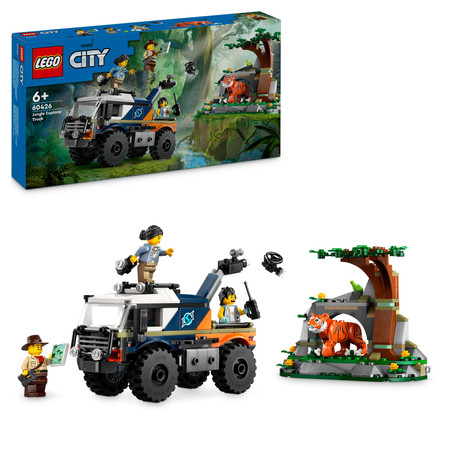 Lego City 60426 Samochód Terenowy Badacza Dżungli 3Figurki Tygrys Akcesoria