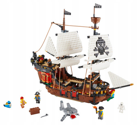 LEGO Creator 3 w 1 31109 Statek Piracki Karczma Wyspa Czaszek Piratów 3in1