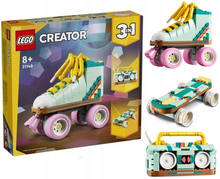 LEGO Creator Wrotka w stylu retro 31148 3w1 Deskorolka Radio retro