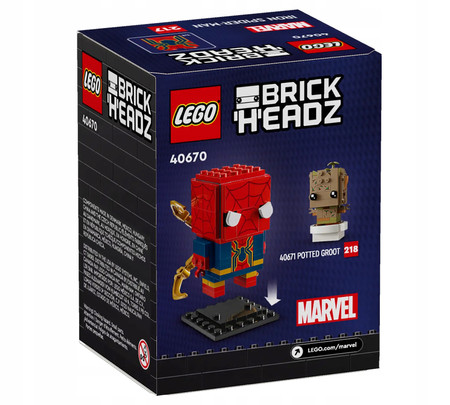 Klocki LEGO BrickHeadz 40670 Iron Spider-Man Figurka Pająk