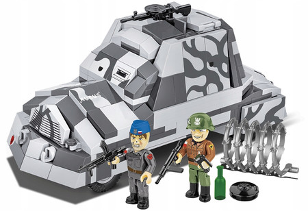 Klocki Wojskowe COBI HC WWII 3114 Kubuś Samochód Pancerny 300 KL. 2 Figurki