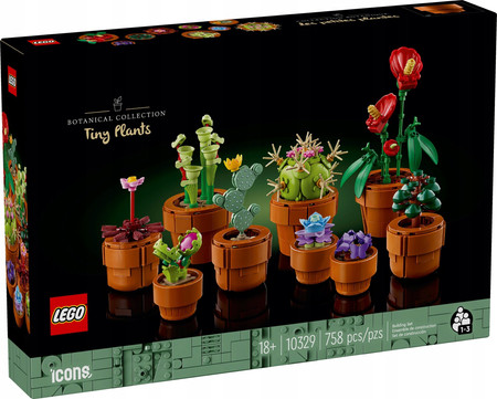 OUTLET LEGO dla dorosłych ICONS Kwiaty w doniczkach małe roślinki 10329 Botanical