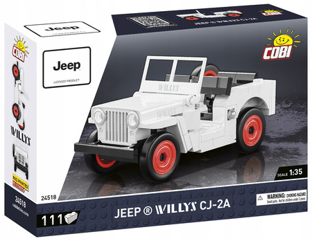 COBI 24518 JEEP WILLYS CJ-2A Wersja biała 111 KL.