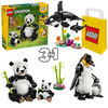 LEGO 31165 Creator 3w1 Dzikie zwierzęta rodzina pand Zwierzęta Orka Pingwin