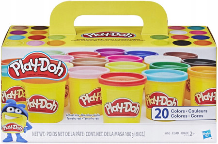 Play-Doh Ciastolina Super zestaw 20 tub A7924