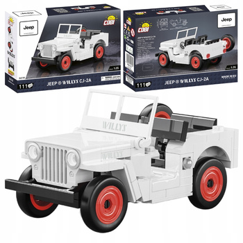 COBI 24518 JEEP WILLYS CJ-2A Wersja biała 111 KL.