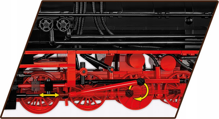 Cobi 6282 DR BR Lokomotywa Duży Pociąg 2505 el.
