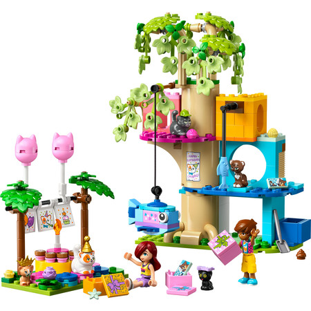 LEGO Friends 42666 - Kocie przyjęcie urodzinowe i Domek na Drzewie