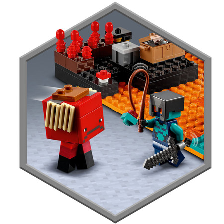 LEGO Minecraft Bastion w Netherze Magmołaz TNT