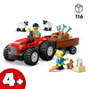 LEGO 60461 City - Czerwony traktor z przyczepą i owcą Wieś Rolnik zwierzęta