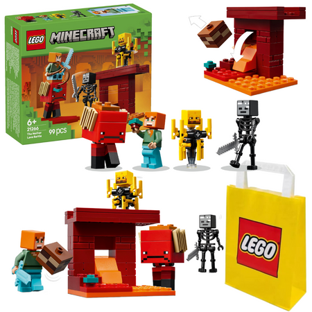 LEGO 21266 Minecraft Bitwa na moście Netheru mroczny szkielet Nowość