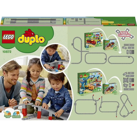 LEGO Duplo 10872 Tory kolejowe i wiadukt + Figurka