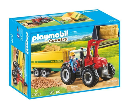 Playmobil Country Farma Wieś Traktor z przyczepą
