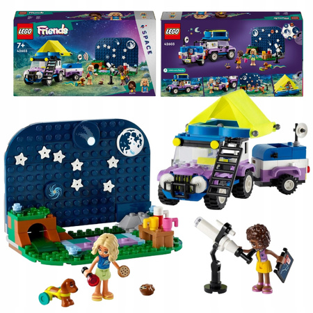 LEGO Friends 42603 Samochód Kamper Obserwatorium Gwiazd Auto Namiot Kosmos